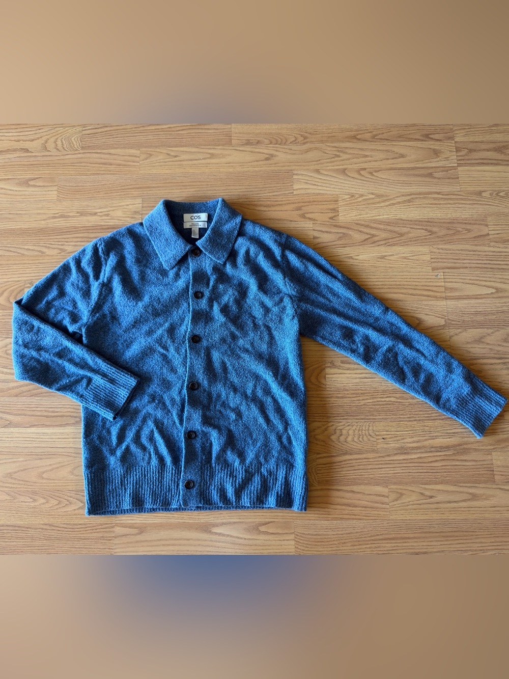 COS Relaxed fit wool blend boucle cardigan